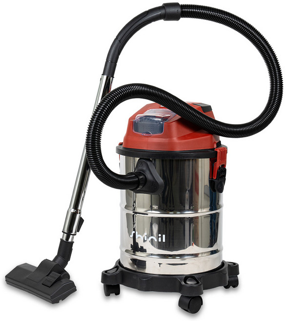 신일 무선 업소용 청소기, SVC-B250KP, 레드 + 실버