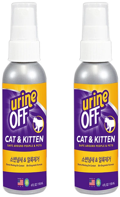 유린오프 고양이 탈취제, 118ml, 2개 - 쿠팡