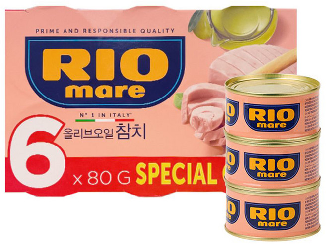 리오마레 올리브오일 참치, 480g, 1개
