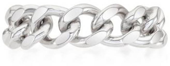 로이드 남녀공용 러브락 플레인 체인반지 S 6mm