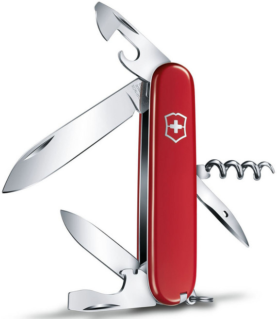 빅토리녹스 스파르탄 미디움 포켓 아미 나이프 클리퍼 1.3603, 레드, 1개