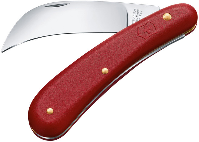 빅토리녹스 가드닝용 와이드 프루닝 나이프 1.9301, 레드, 1개