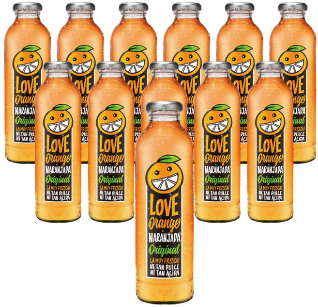 러브 오렌지에이드 오리지날 음료, 12개, 475ml