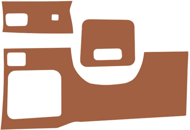 메이튼 순정 컬러 가죽 핸들하단 스크래치 커버, 기아 K5 DL3, 브라운