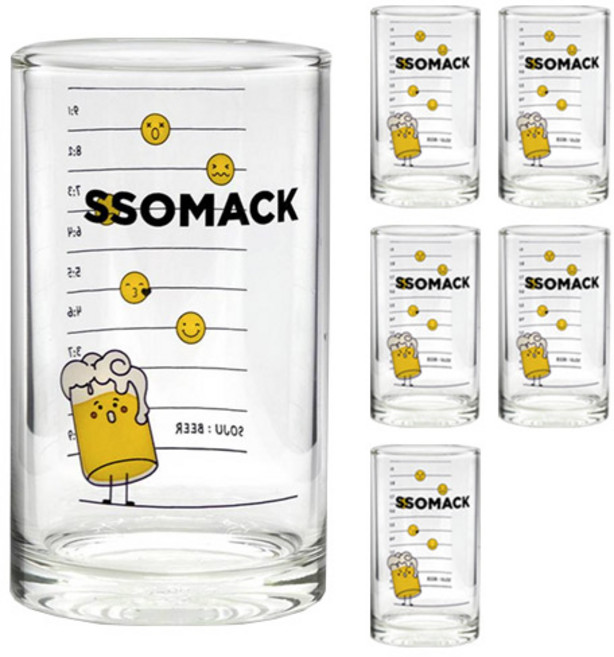 쏘맥잔 200ml SH SSOMAK, 6개