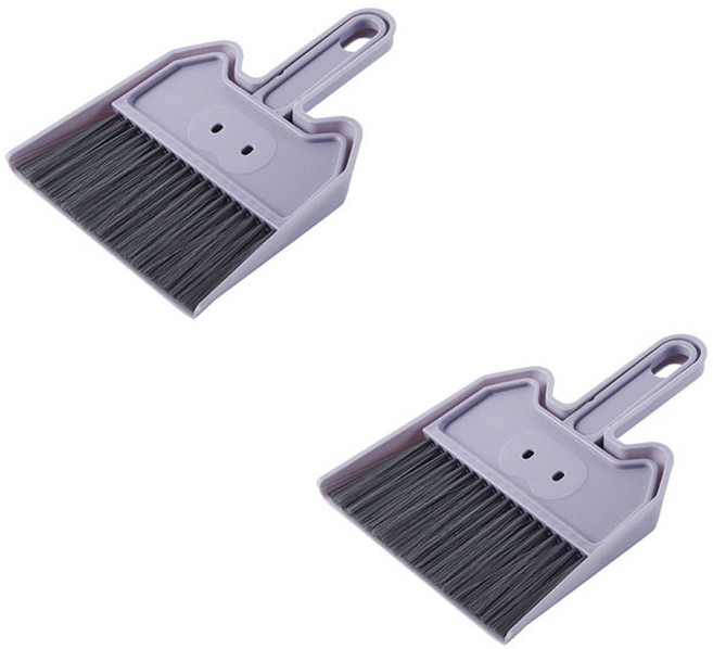 더자카 테이블 틈새청소 미니 빗자루 FREE, 2개, 그레이