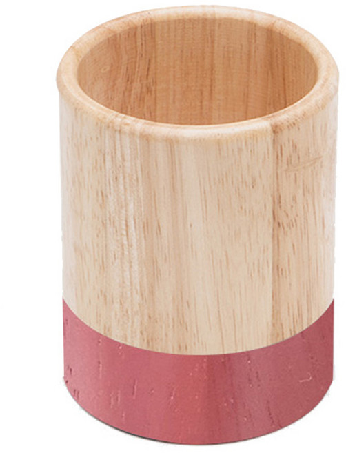 아카시아 컬러원형꽂이, 와인, 1개