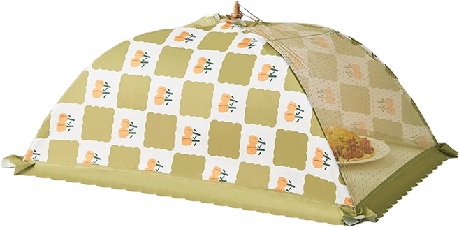 씨오브비 심플 원터치 밥상보 접이식 음식덮개 직사각형, 1개