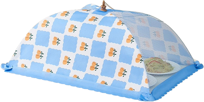 씨오브비 심플 원터치 밥상보 접이식 음식덮개 직사각형, 1개