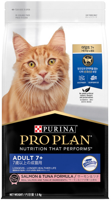 프로플랜 캣 기능성 사료, 시니어, 1.5kg, 1개