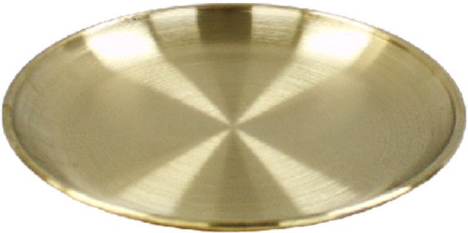 키친아트 금상첨화 티타늄코팅 스텐레스 원형접시, 1개