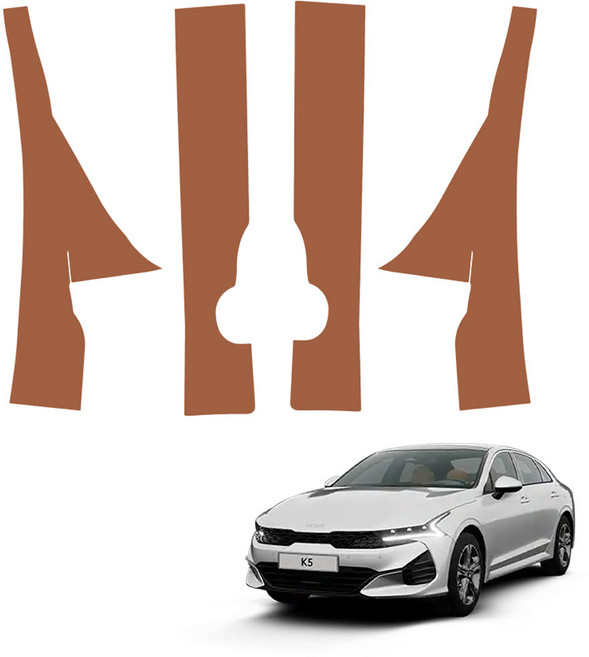 메이튼 페이스리프트 튜닝 가죽 순정 컬러 SC 스크래치 도어커버 4p 세트, 기아 K5 DL3 가솔린, 브라운