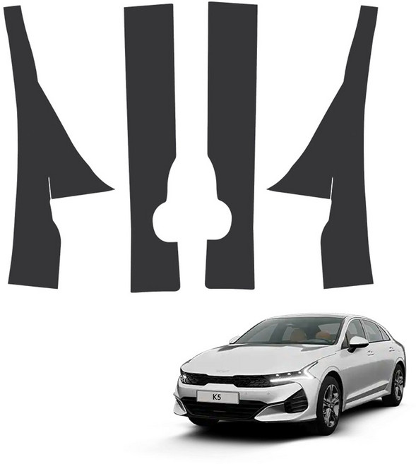 메이튼 페이스리프트 튜닝 가죽 순정 컬러 SC 스크래치 도어커버 4p 세트, 기아 K5 DL3 가솔린, 블랙