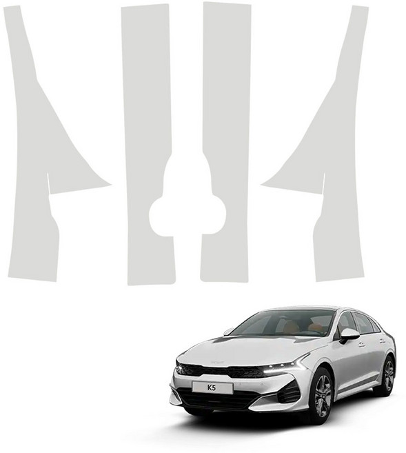 메이튼 페이스리프트 튜닝 가죽 순정 컬러 SC 스크래치 도어커버 4p 세트, 기아 K5 DL3 가솔린, 라이트그레이