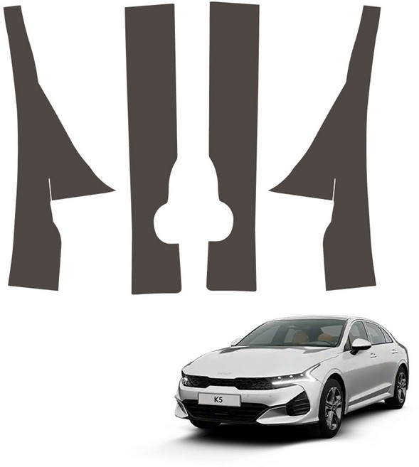 메이튼 페이스리프트 튜닝 가죽 순정 컬러 SC 스크래치 도어커버 4p 세트, 기아 K5 DL3 가솔린, 다크브라운