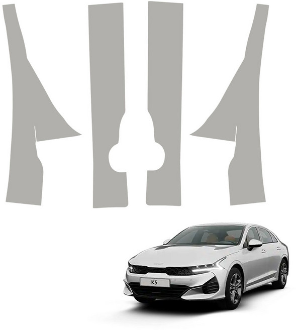 메이튼 페이스리프트 튜닝 가죽 순정 컬러 SC 스크래치 도어커버 4p 세트, 기아 K5 DL3 가솔린, 그레이