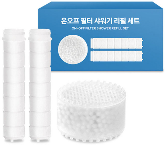 네이쳐리빙 마카롱 필터샤워기 리필 세트, 1개