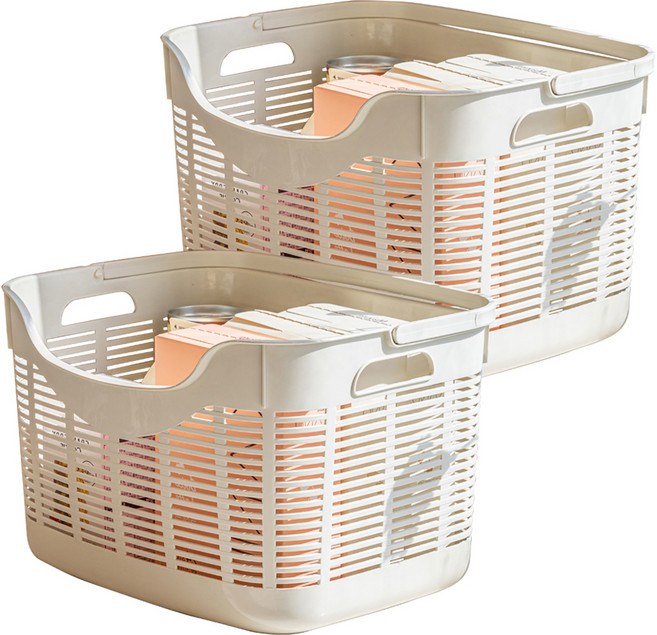 블랑오브제 핸디 빨래바구니, 베이지