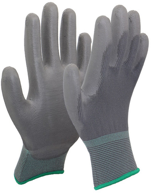 신정글러브 PU 팜피트 손바닥 코팅 장갑 양손 세트 L, 회색, 20세트