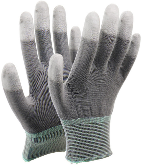 신정글러브 PU 손끝 코팅 장갑 양손 세트 M, 그레이, 20세트