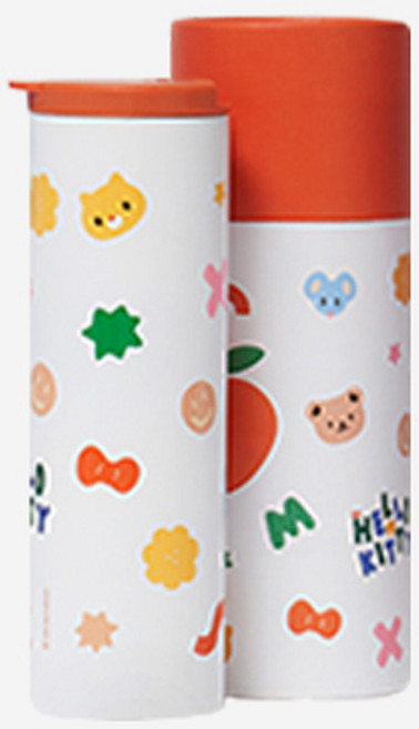 데이니즈 산리오 캐릭터즈 스텐 텀블러, 헬로키티, 450ml, 1개