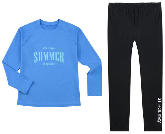 에스티홀리데이 주니어 래쉬가드 상하 세트 C2454-7