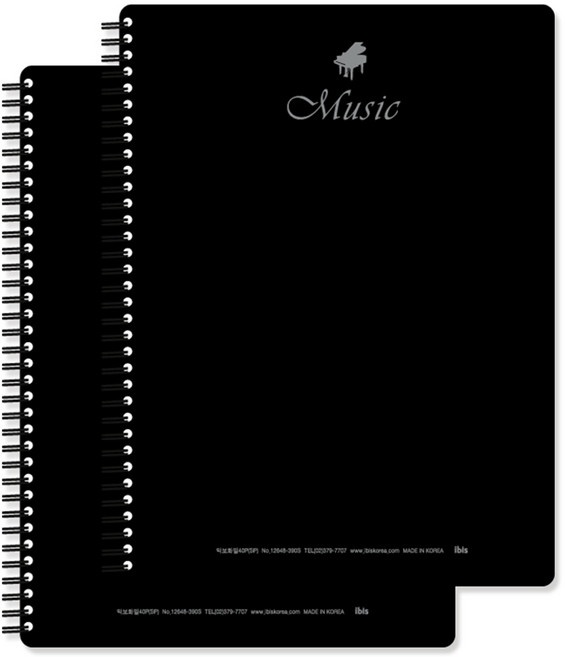 아이비스 악보 파일 40P, 블랙, 2개