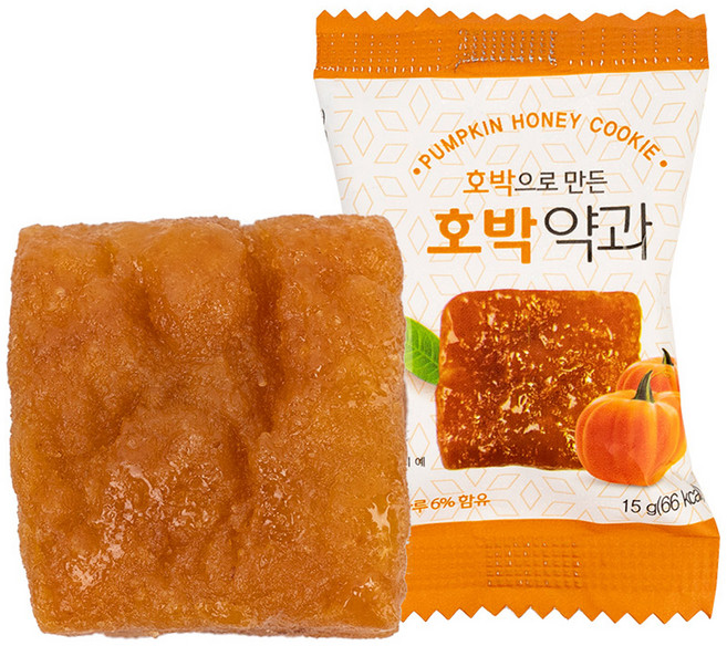 호박으로 만든 호박약과, 15g, 60개