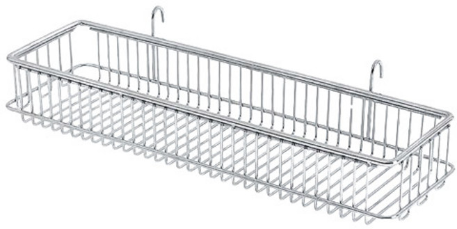 로긴 스텐 304 걸이형 U자 바스켓 식기건조대 겸용, 1개