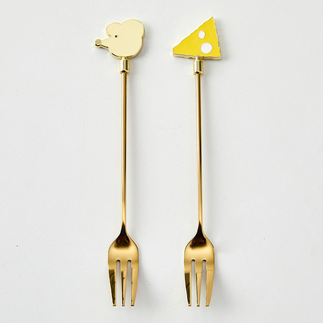 모던하우스 키치키치캣 티포크 치즈 + 마우스 세트, 1세트, 티포크 2종