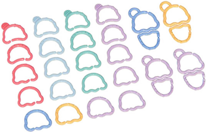 하베브릭스 아이스크림 베이비링 7종 x 4p 세트, 랜덤 발송, 1세트