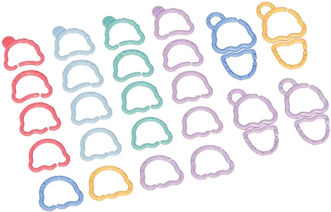 하베브릭스 아이스크림 베이비링 7종 x 4p 세트, 랜덤 발송, 1세트 - 쿠팡