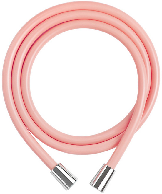 네이쳐리빙 마카롱 줄꼬임 물때방지 PVC 샤워호스, 2m, 핑크