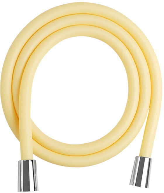 네이쳐리빙 마카롱 줄꼬임 물때방지 PVC 샤워기호스, 1.5m, 버터옐로우