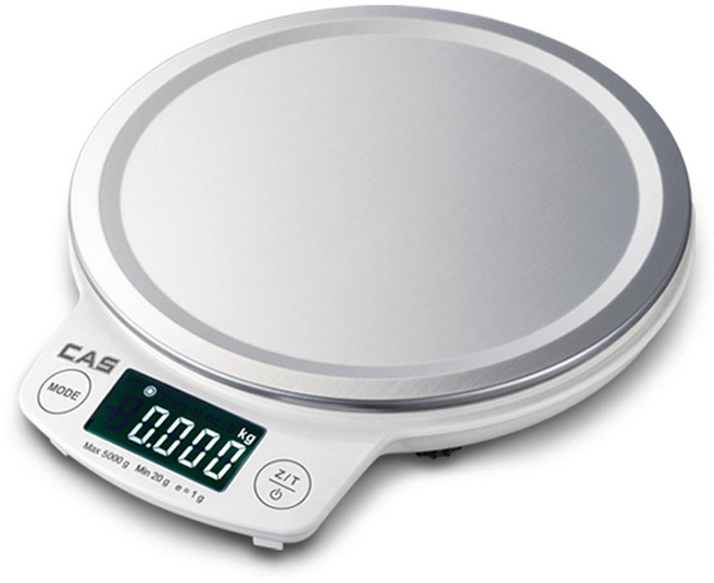 카스 디지털 주방저울, 5kg, 화이트, CKS-1