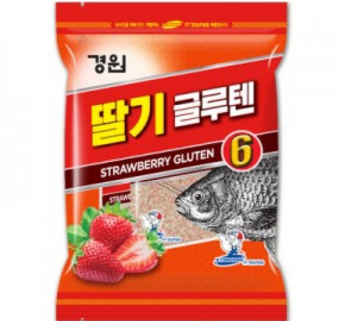 경원산업 딸기 글루텐6 떡밥, 1개