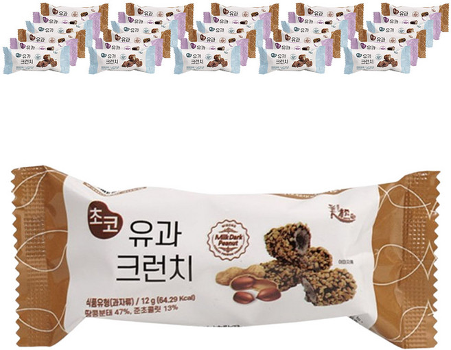 초코 유과 크런치 12g 36개, 1세트