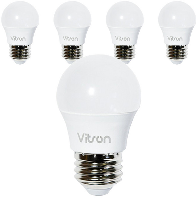 비츠온 LED 인치구 3W E26, 전구색, 5개