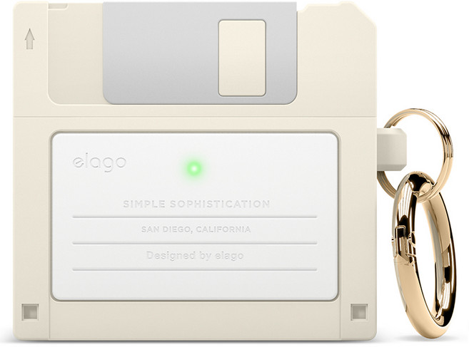 엘라고 플로피 디스크 행 케이스, 클래식화이트, 에어팟 3