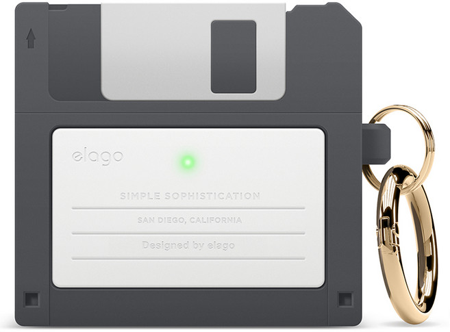 엘라고 플로피 디스크 행 케이스, 다크그레이, 에어팟 3