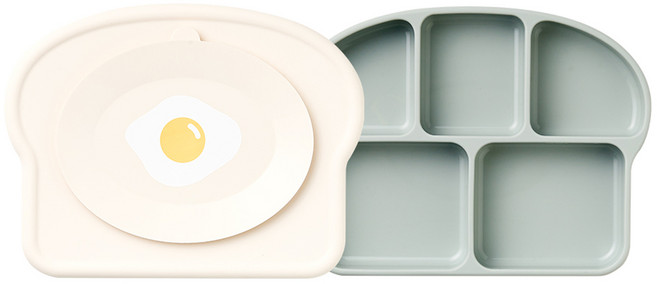 실리만 국내생산 크림 양면 흡착식판 크림그린, 1개