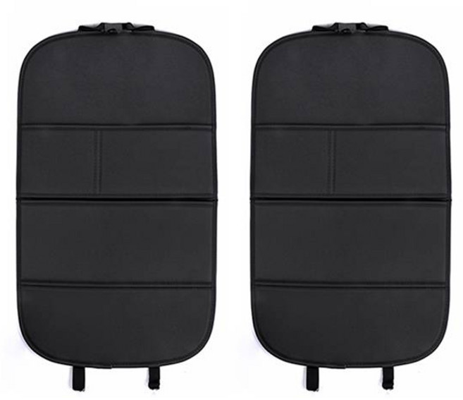 카템 감탄 가죽 킥 매트 일반형, 블랙, 2개