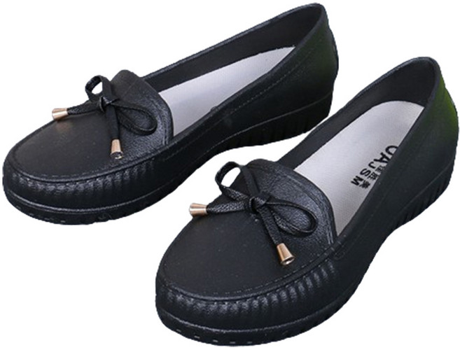 라라티나 여성용 달린 리본 방수 효도화