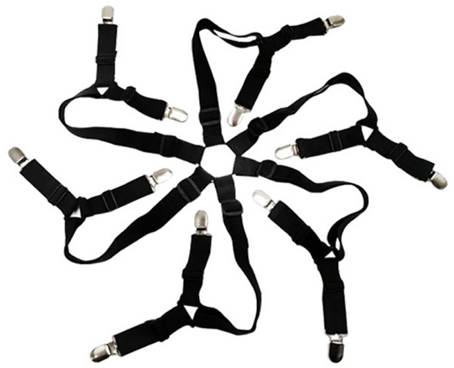 마켓플랜 클린 침대시트 클립 고정집게, 블랙