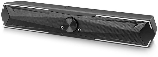 브리츠 레인보우 LED 게이밍 사운드바 스피커 블루투스, BZ-AK45, 혼합색상