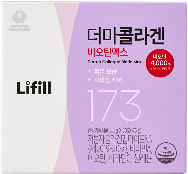Lifill 膠原蛋白Biotin Max, 175g, 1盒