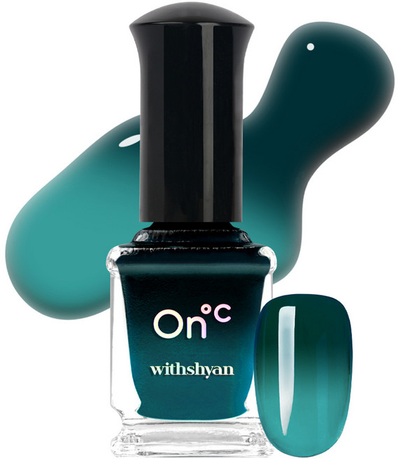 위드샨 온도 변화 매니큐어 네일, 16도숲속의온도, 9ml, 1개