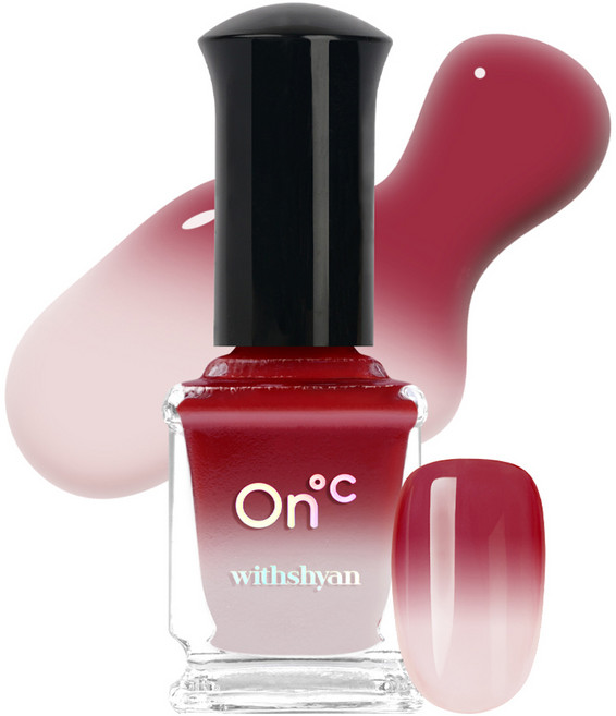 위드샨 온도 변화 매니큐어 네일, 19도마음의온도, 9ml, 1개