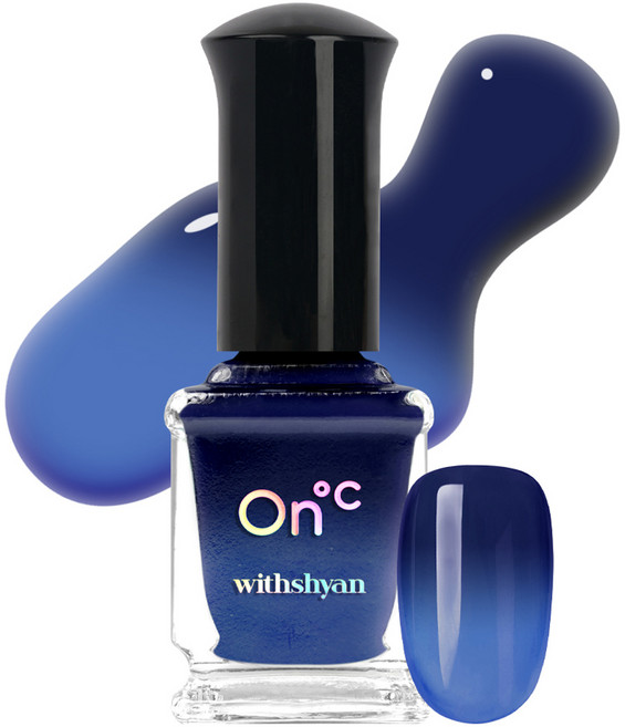 위드샨 온도 변화 매니큐어 네일, 17도새벽의온도, 9ml, 1개