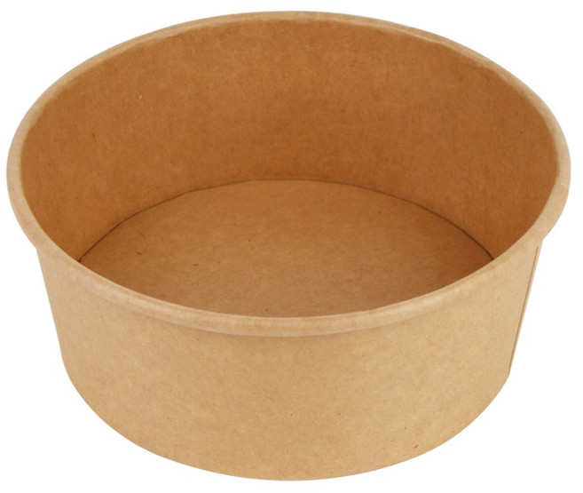 外帶用牛皮紙圓形容器 750ml, 50個, 1入